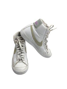 Nike Blazer Mid 77 White High Top Sneakers Youth Size 4Y
